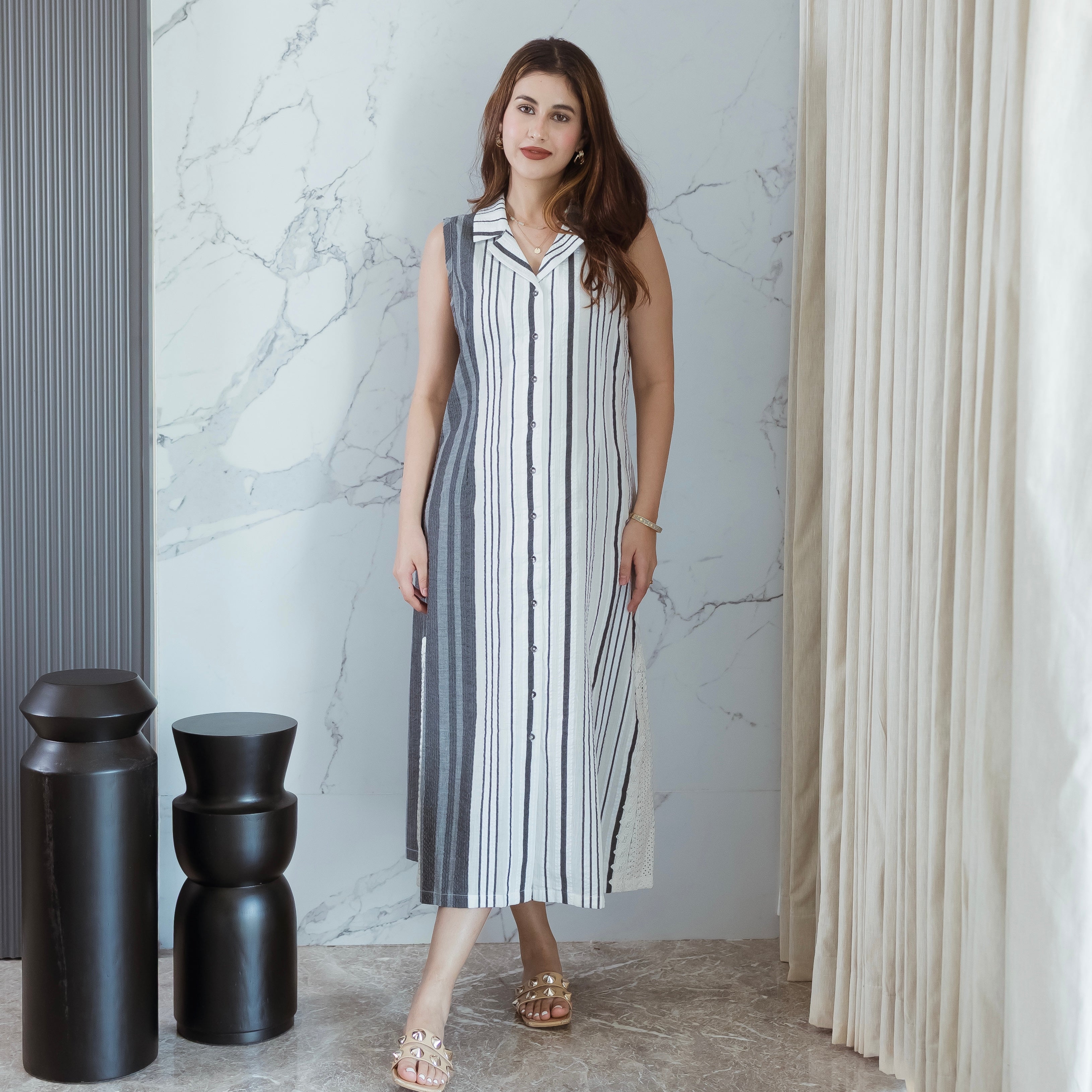 Monochrome Muse Dress