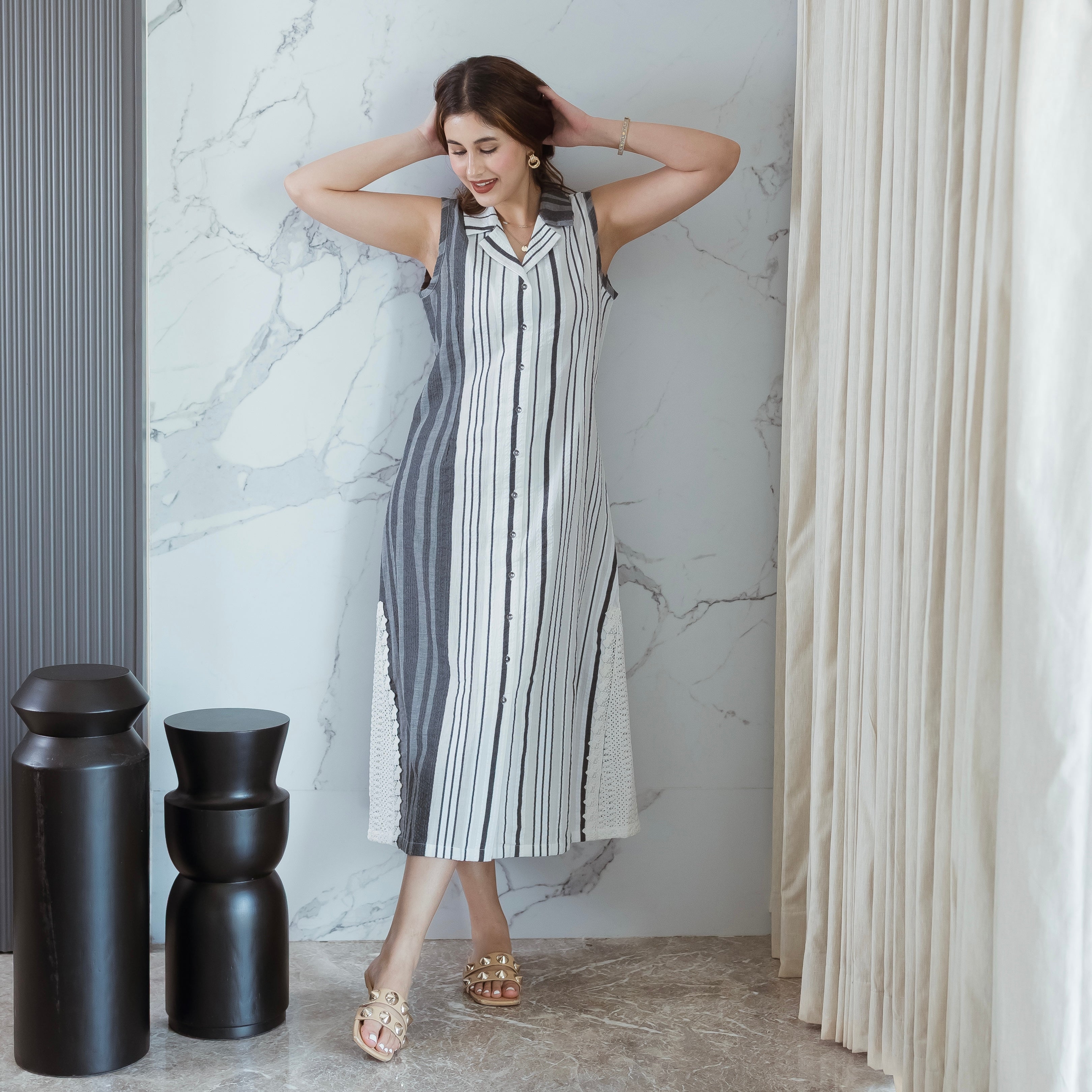 Monochrome Muse Dress