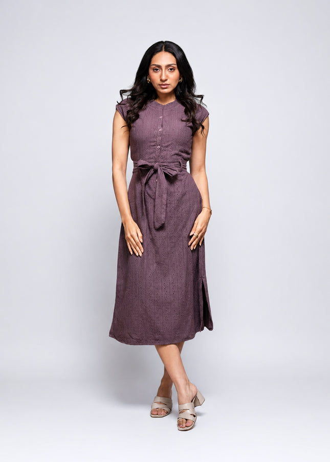 Merlot Back-Cut Dress