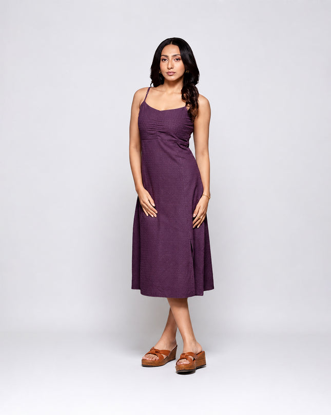 Merlot Ruched Dress