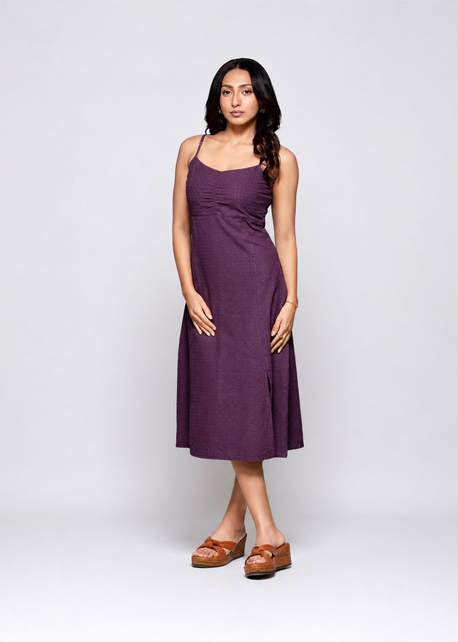 Merlot Ruched Dress