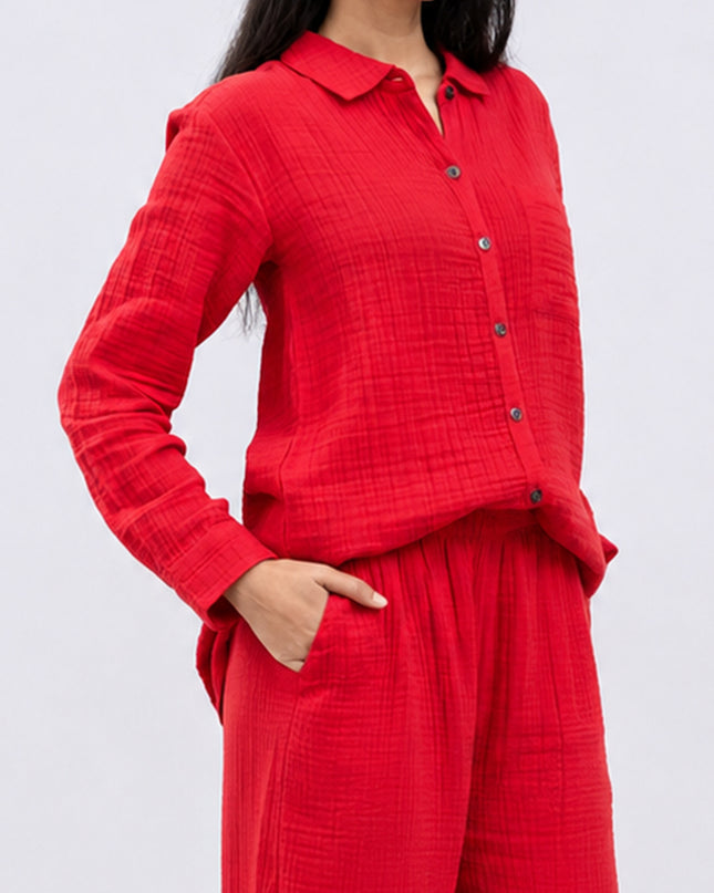 Soft Crimson Shirt