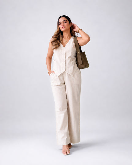 Cream Corduroy Coord