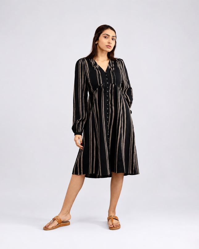 Ebony Striped Dress