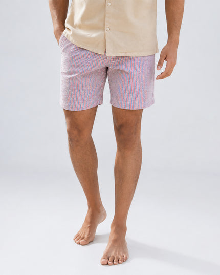 Striped Seersucker Shorts