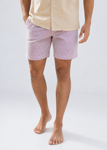 Striped Seersucker Shorts