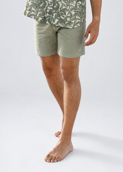 Olive Corduroy Shorts