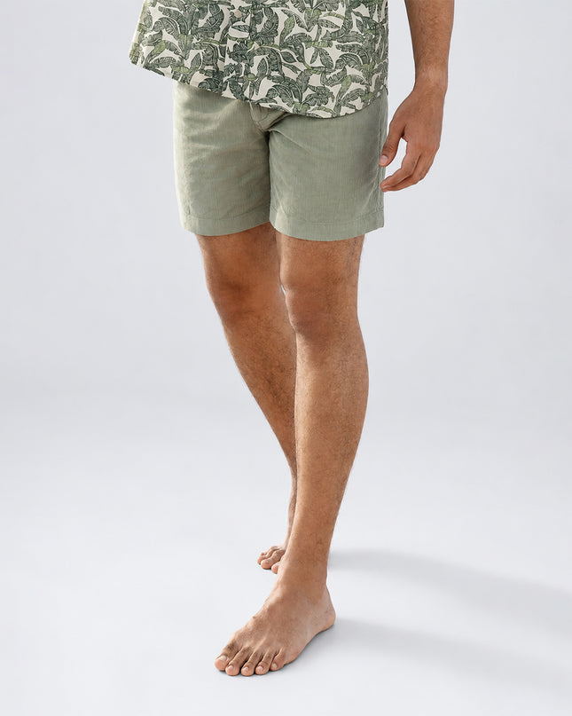 Olive Corduroy Shorts