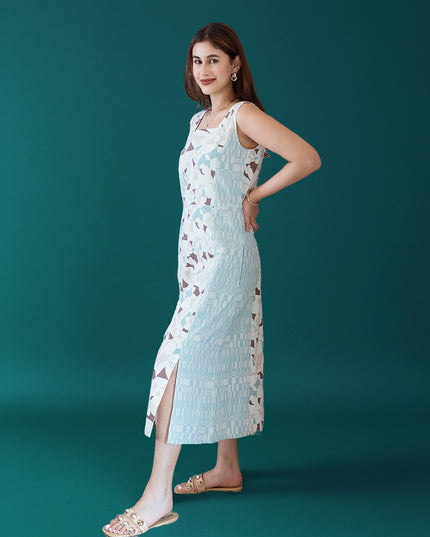Baby Blue Patch Dress