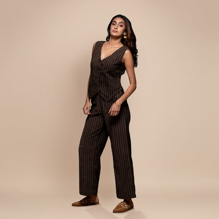 Olive Corduroy Vest Co-Ord