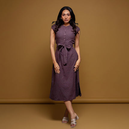 Merlot Back-Cut Dress