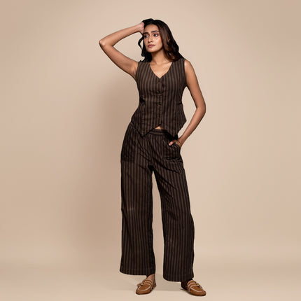 Olive Corduroy Vest Co-Ord