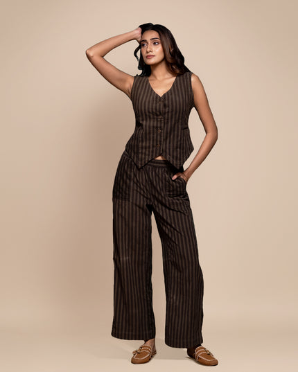 Olive Corduroy Vest Co-Ord