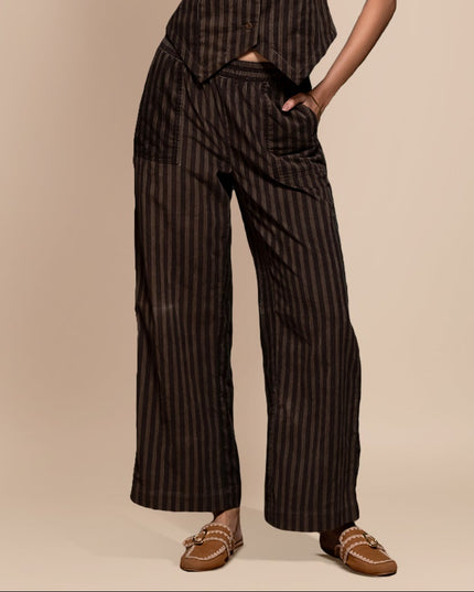 Olive Corduroy Vest Pant
