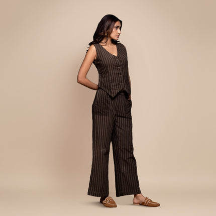 Olive Corduroy Vest Co-Ord