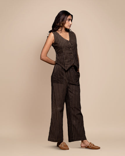 Olive Corduroy Vest Co-Ord
