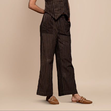 Olive Corduroy Vest Pant