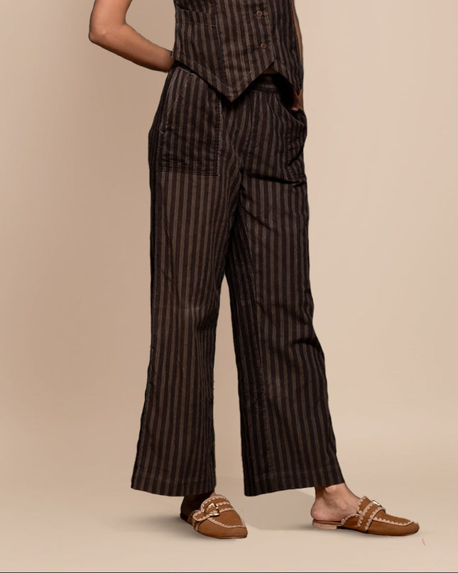 Olive Corduroy Vest Pant