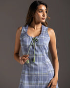 XXS / Blue Grey Check