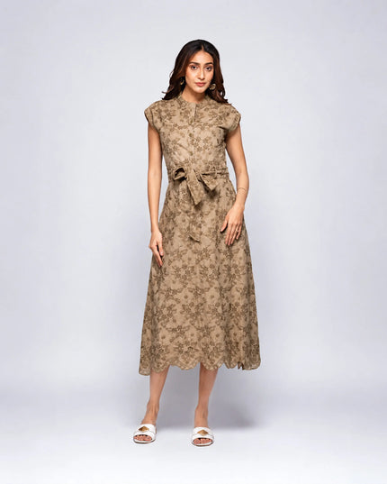 Fern Back-Cut Dress