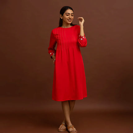 Crimson Reindeer Dress