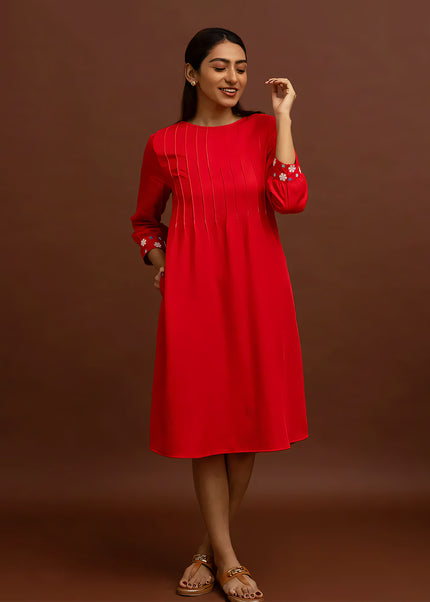 Crimson Reindeer Dress