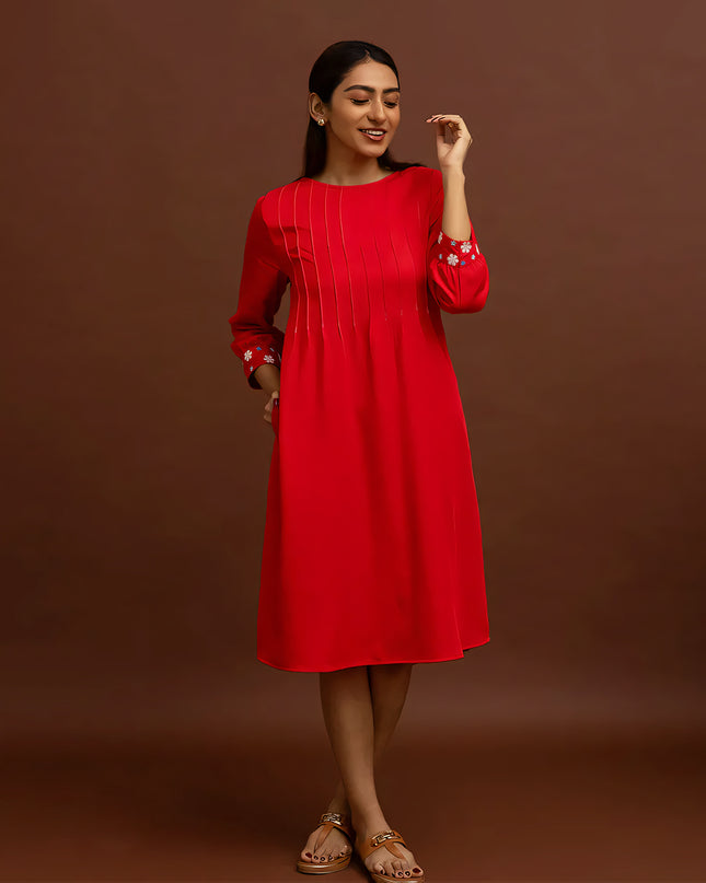 Crimson Reindeer Dress