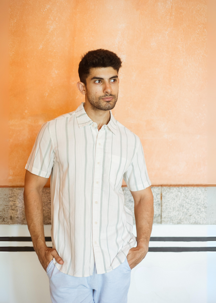 Mint Striped Shirt