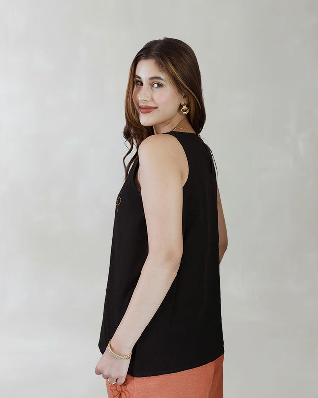 EbonyBee Embroidered Top