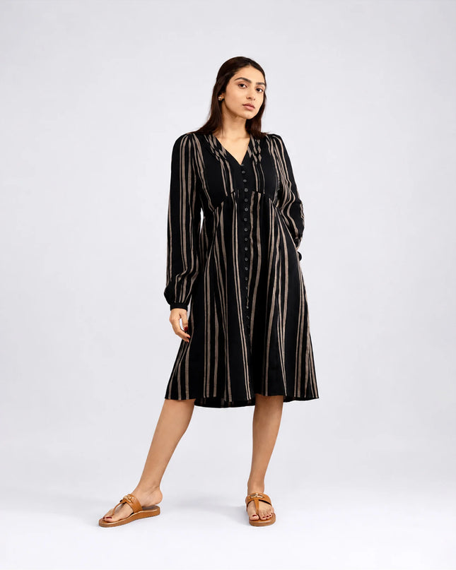Ebony Striped Dress