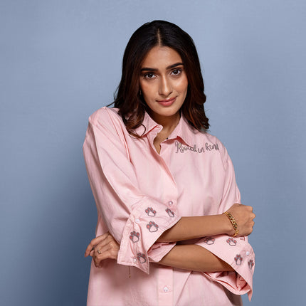 Etched Embroidered Shirt