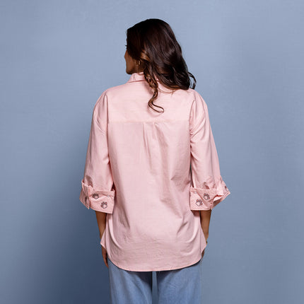 Etched Embroidered Shirt