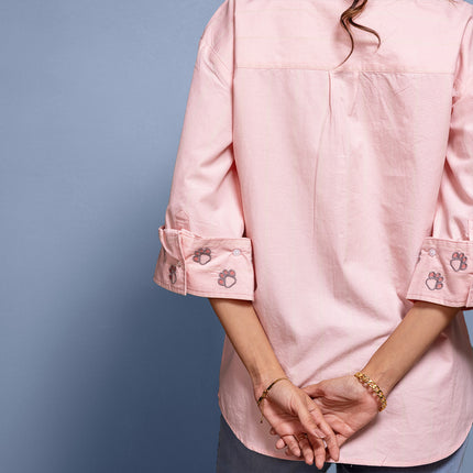 Etched Embroidered Shirt