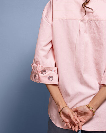 Etched Embroidered Shirt