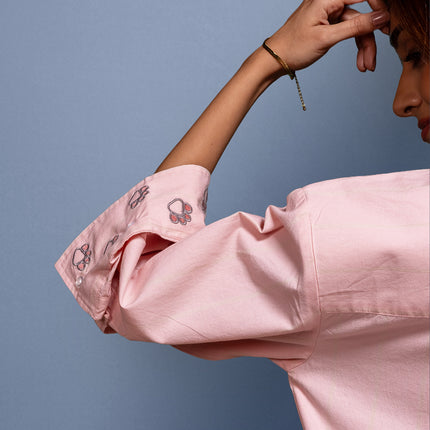 Etched Embroidered Shirt