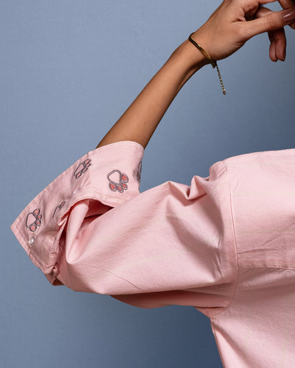 Etched Embroidered Shirt