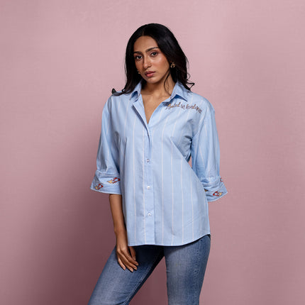 Etched Embroidered Shirt