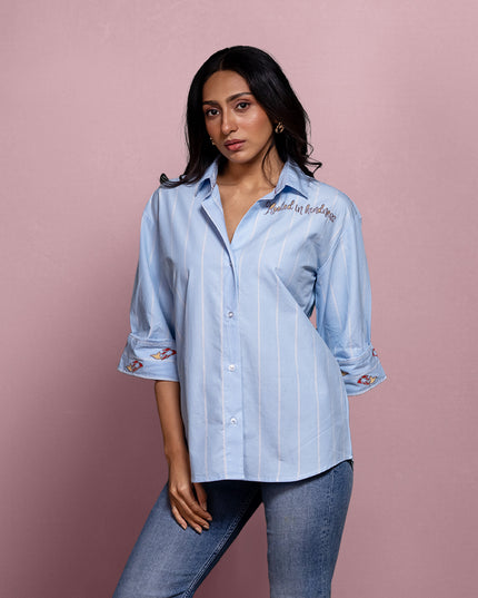 Etched Embroidered Shirt