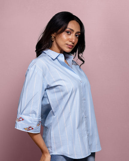 Etched Embroidered Shirt