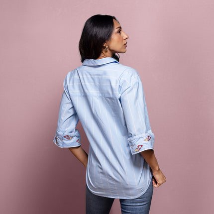 Etched Embroidered Shirt