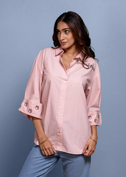 Etched Embroidered Shirt