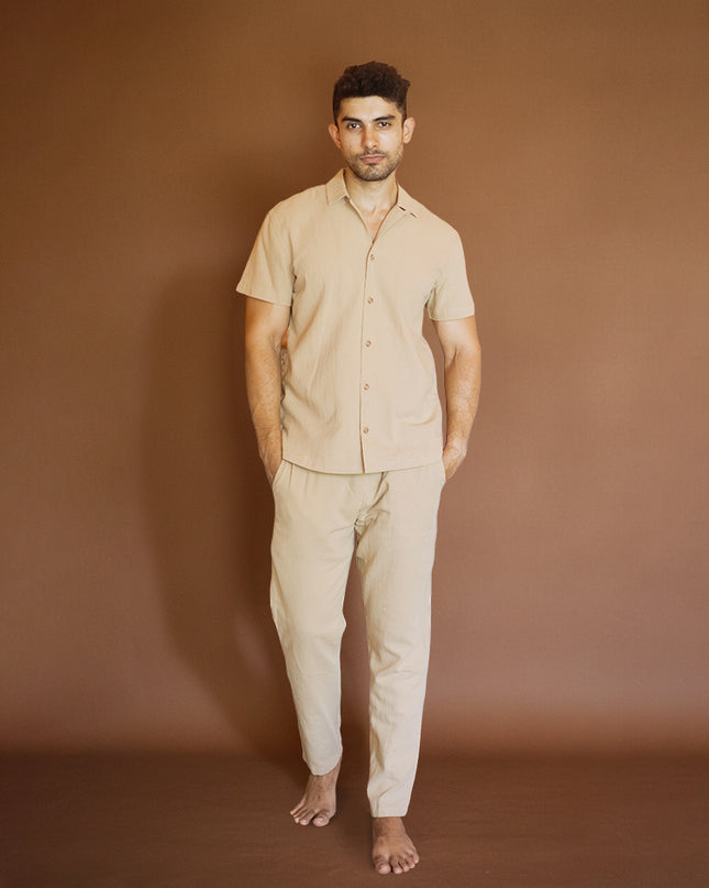 Latte Crinkle Co-ord