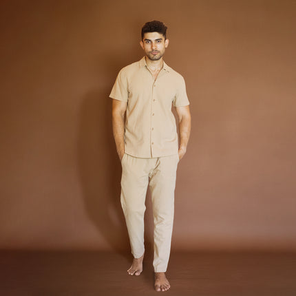 Latte Crinkle Co-ord