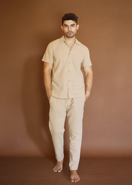 Latte Crinkle Co-ord