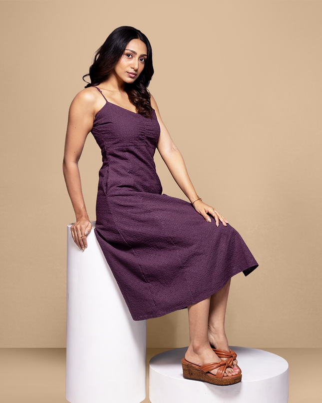 Merlot Ruched Dress
