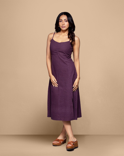 Merlot Ruched Dress