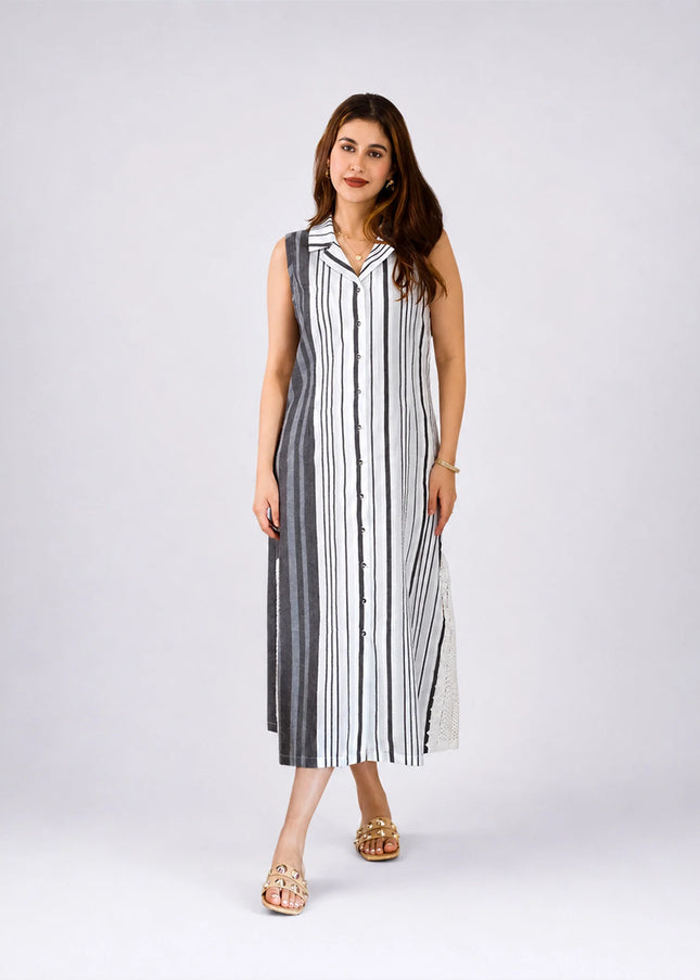 Monochrome Muse Dress