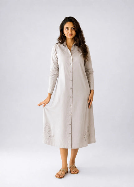 Pale Shirt Dress
