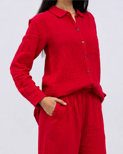 Soft Crimson Shirt