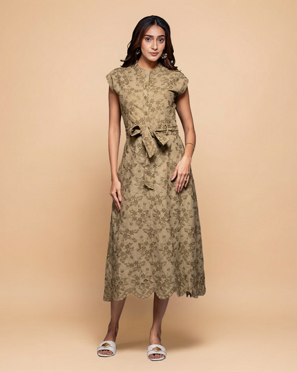 Fern Back-Cut Dress